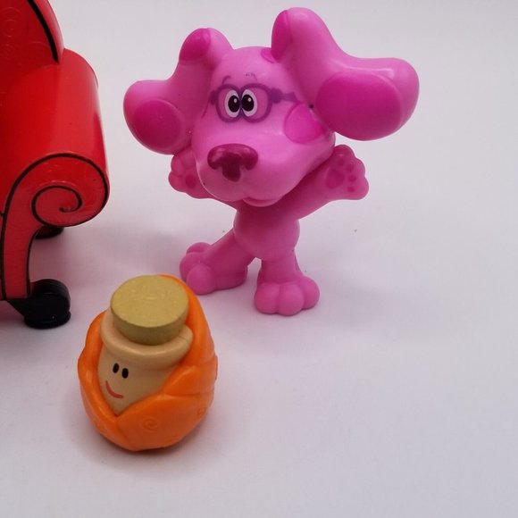 Blues Clues Toy Figures Lot Josh Magenta Thinking Chair Paprika Viacom Pink Dog - Picture 2 of 9
